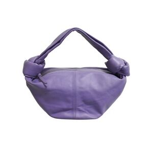 BOTTEGA VENETA Double Knot Handbag Calfskin Purple
